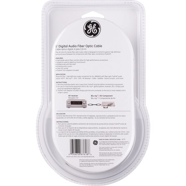 GE Digital Audio 6' Fiber Optic
