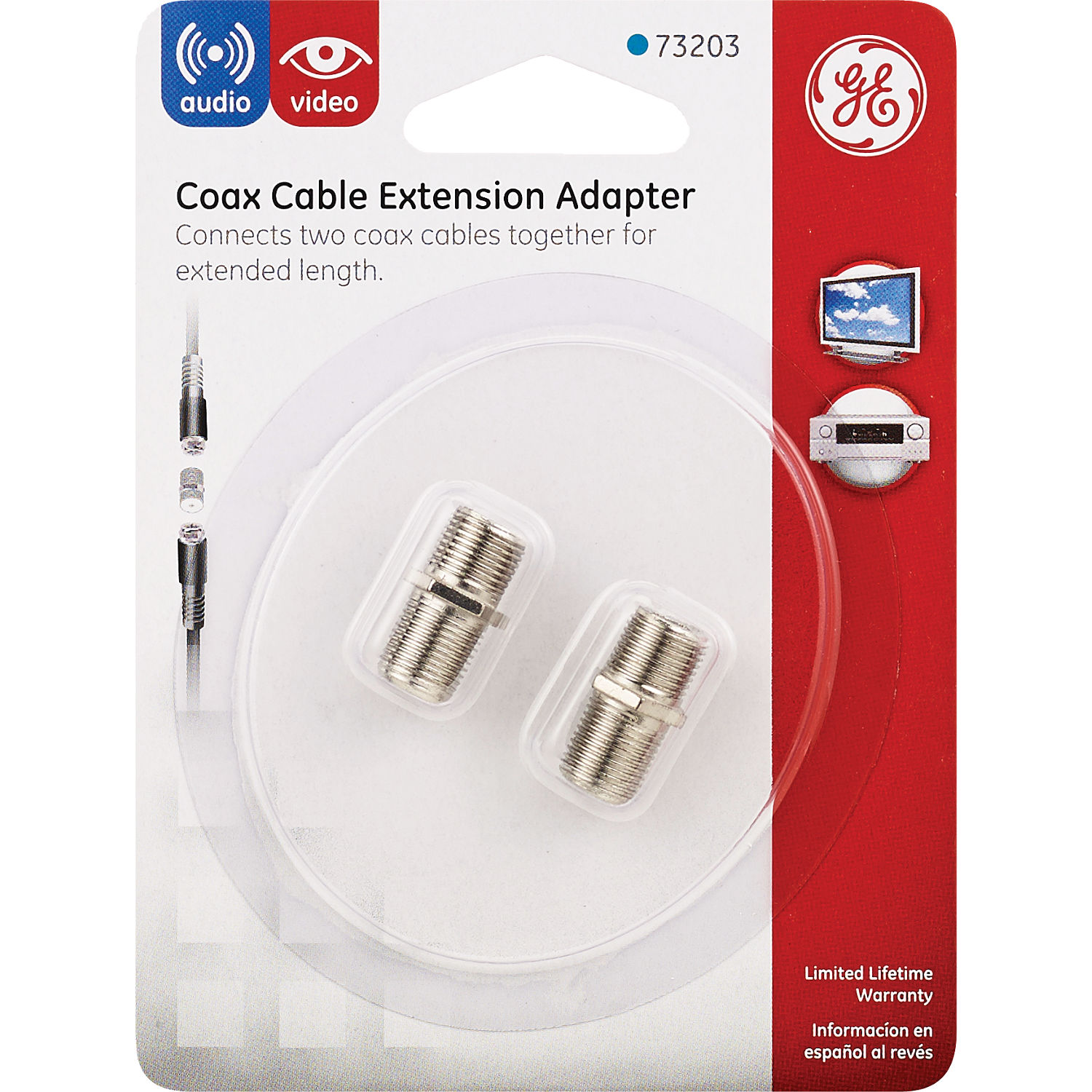 GE Coax Cable Extension Adapter