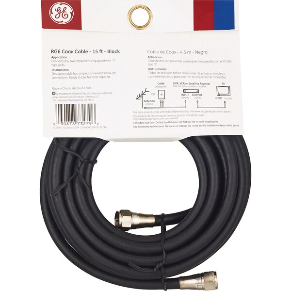 GE RG6 Coax Cable- 15'