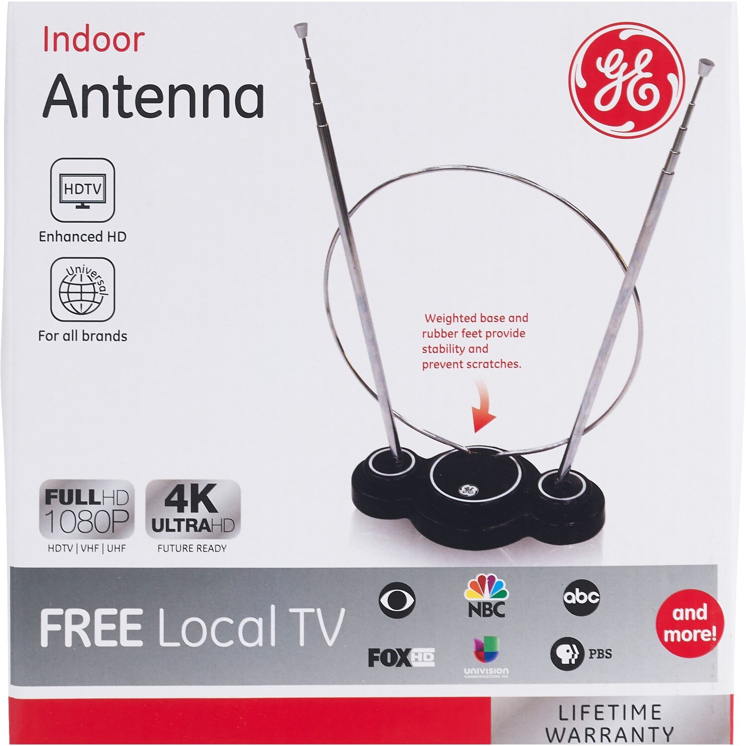 GE VHF UHF FM TV Antenna For TVs And FM Stereos