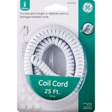 GE Coil Cord, 25' White, thumbnail image