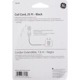 GE Coil Cord, 25' Black, thumbnail image