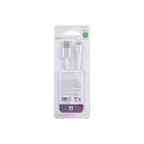 Philips USB to Lightning Cable, 6 ft, White, Braided, thumbnail image