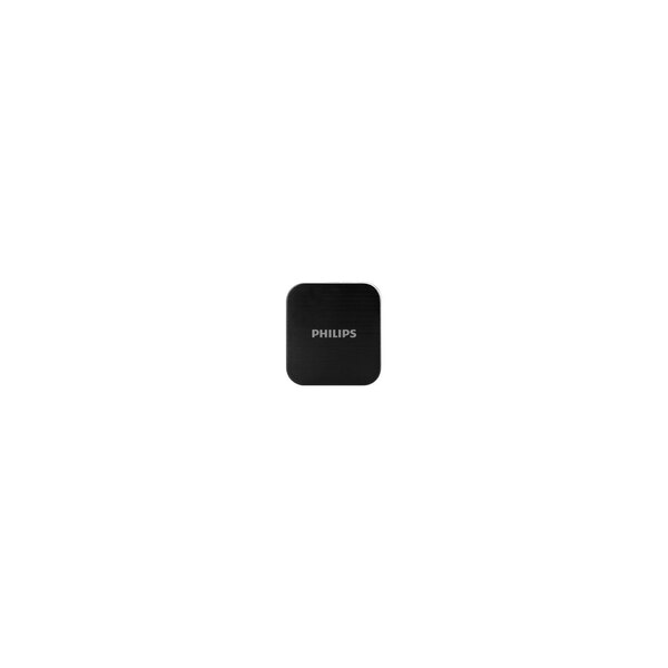Philips AC Charger with USB A-Lightning Cable, 2 Ports, 2.4A, 6ft Braided, Black