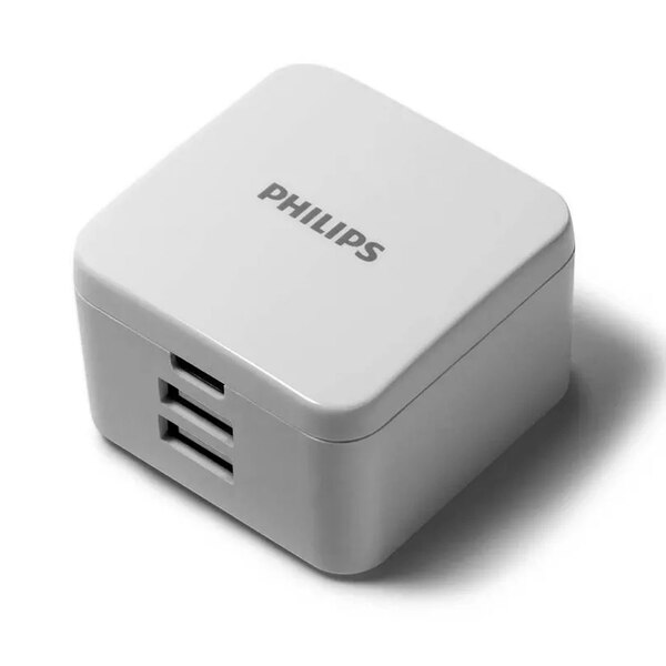 Philips USB 3-Port Wall Charger with USB-A & USB-C