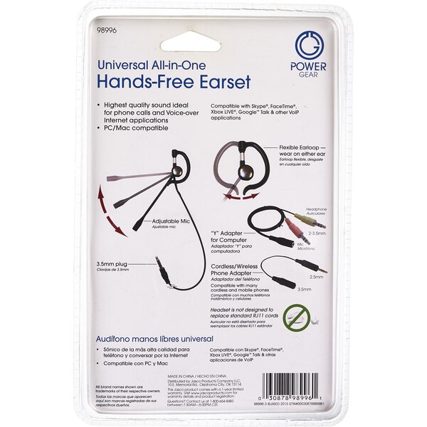 GE Universal All-In-One Hands-Free Earset