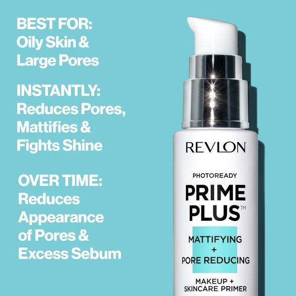 Revlon Photoready Prime Plus Mattifying + Pore Reducing Makeup and Skincare Primer, 1 OZ
