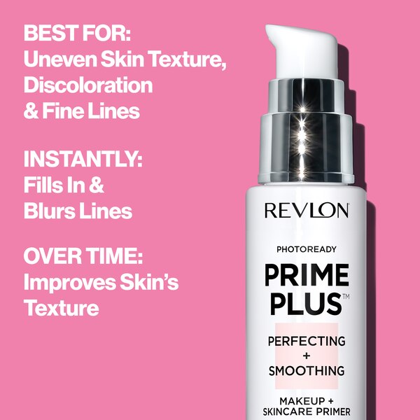 Revlon Photoready Prime Plus Perfecting + Smoothing - Prebase de maquillaje y rutina de cuidado, 1 oz