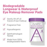 Almay Biodegradable Longwear & Waterproof Eye Makeup Remover Pads, thumbnail image 2 of 6