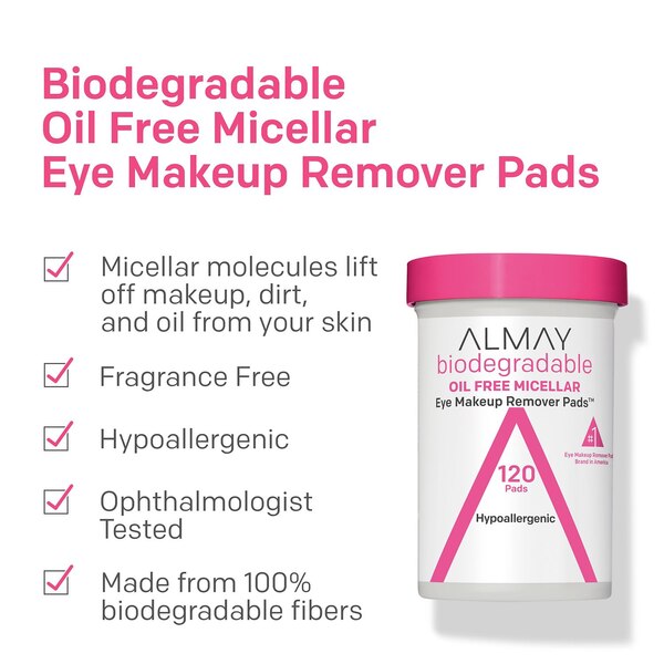 Almay Biodegradable Micellar Eye Makeup Remover Pads