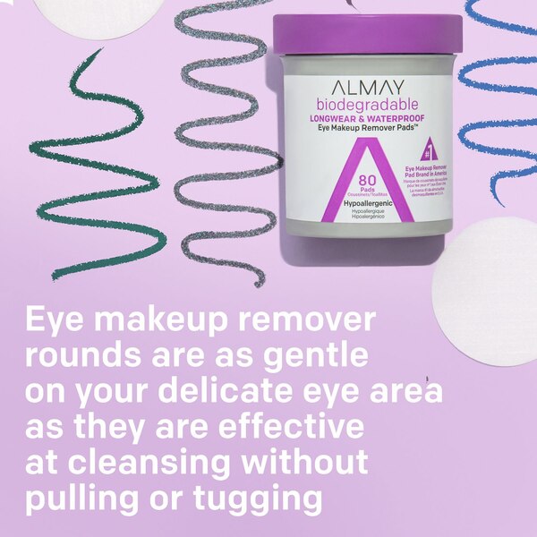 Almay Biodegradable Longwear & Waterproof Eye Makeup Remover Pads