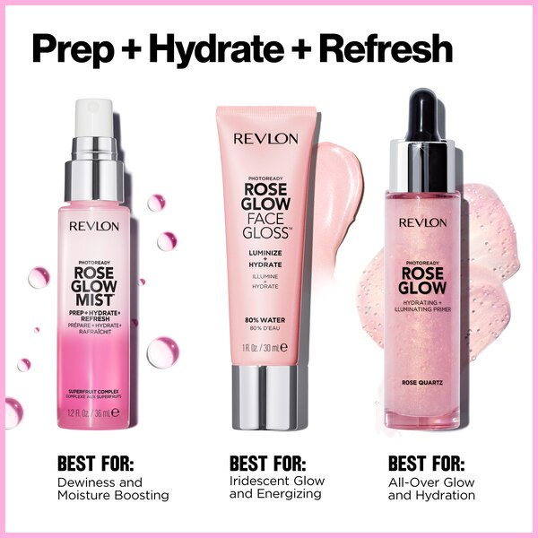Revlon PhotoReady Rose Glow Face Gloss - Brillo facial, 1 oz