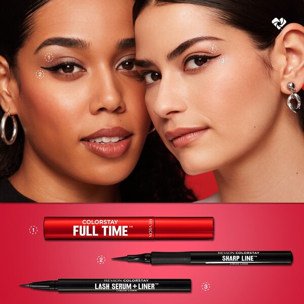 Revlon ColorStay Lash Serum + Liner Liquid Liner, Blackest Black
