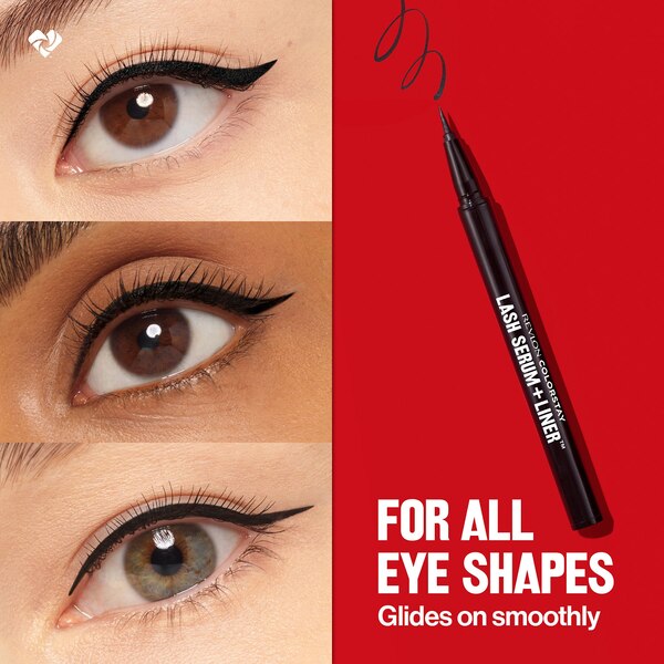 Revlon ColorStay Lash Serum + Liner Liquid Liner, Blackest Black