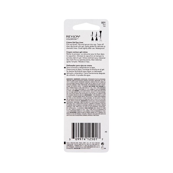 Revlon Colorstay Creme Gel Eye Liner, Black