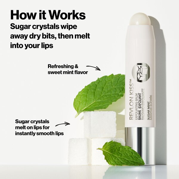Revlon Kiss Exfoliating Balm Sugar Mint, 0.09 OZ