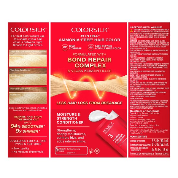 Revlon Colorsilk With Bond Repair Complex Permanent Hair Color