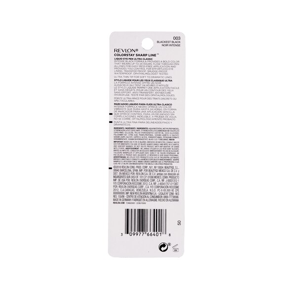 Revlon ColorStay Liquid Eye Pen, Blackest Black