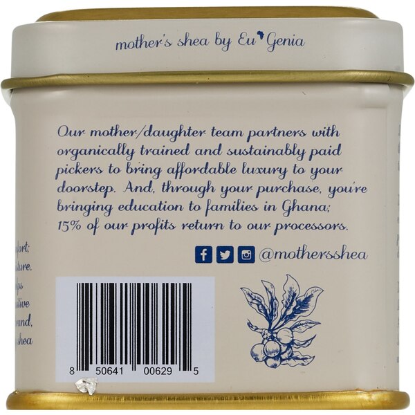 Mother's Shea Vanilla Travel Size Whipped Shea Butter, 2 OZ