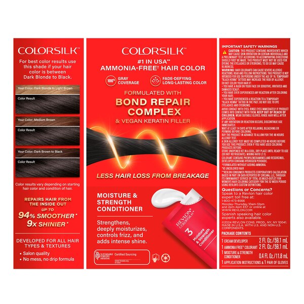 Revlon Colorsilk With Bond Repair Complex Permanent Hair Color