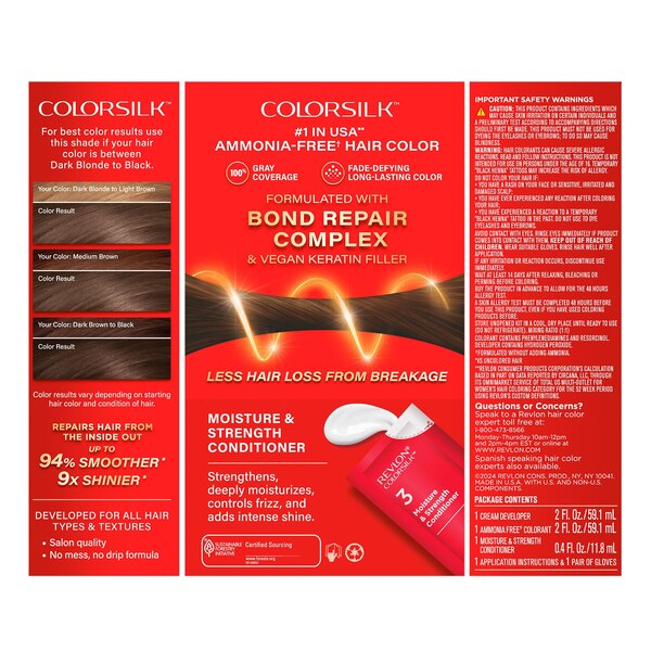 Revlon Colorsilk With Bond Repair Complex Permanent Hair Color