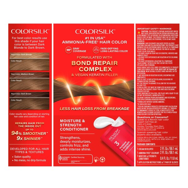 Revlon Colorsilk With Bond Repair Complex Permanent Hair Color