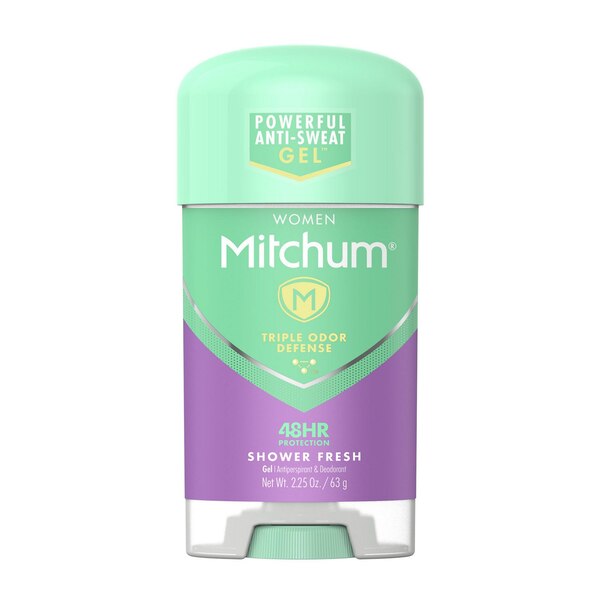 Mitchum Women 48-Hour Triple Odor Defense Antiperspirant & Deodorant Gel Stick, Shower Fresh