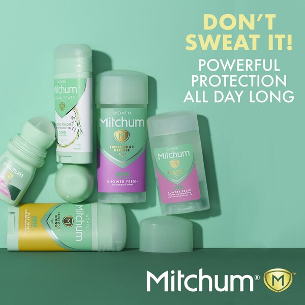 Mitchum Women 48-Hour Triple Odor Defense Antiperspirant & Deodorant Gel Stick, Shower Fresh