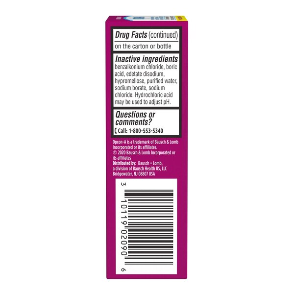Opcon-A Allergy Relief Eye Drops, 0.5 OZ