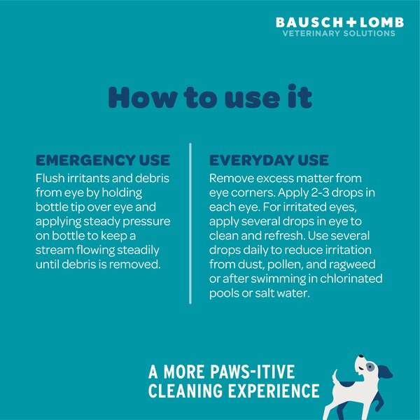 Eye Wash for Dogs by Project Watson, Fragrance Free, 4 Fl Oz
