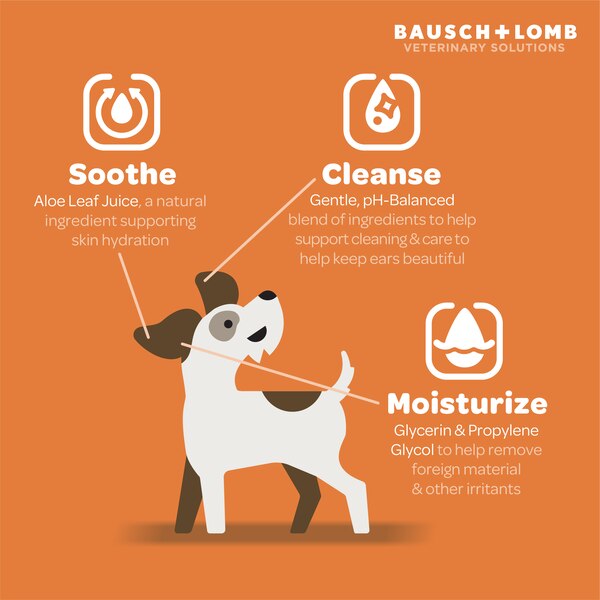 Ear Wash for Dogs by Project Watson, Hydrogen Peroxide & Fragrance Free, 4 Fl Oz