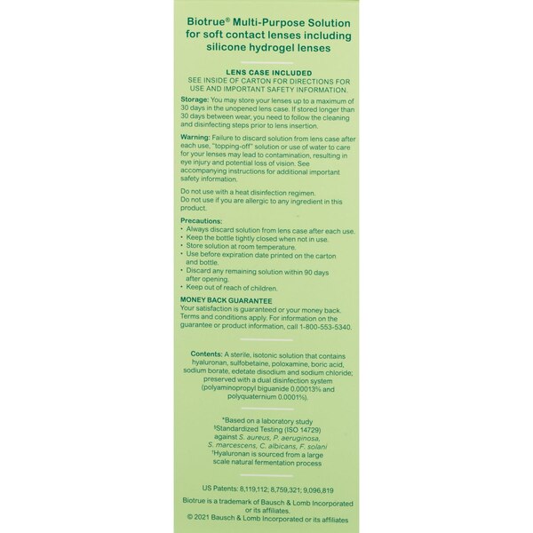Bio True Multi-Purpose Solution, 10 FL OZ, Twin Pack