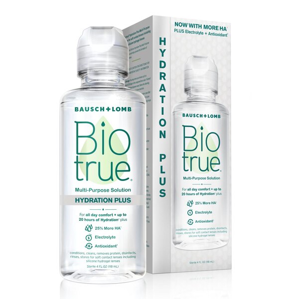 Biotrue Hydration Plus Contact Lens Solution, 4 OZ