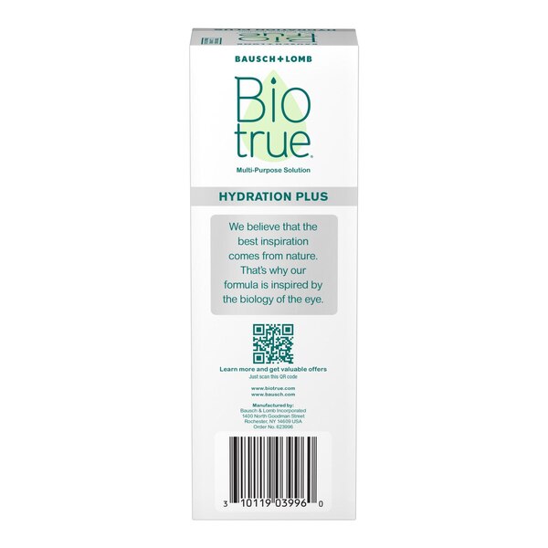 Biotrue Hydration Plus Contact Lens Solution, 4 OZ