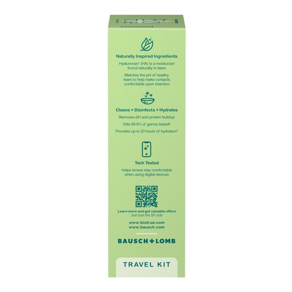 Biotrue Travel Kit, Multi-Purpose Solution with Lens Case, 2 OZ