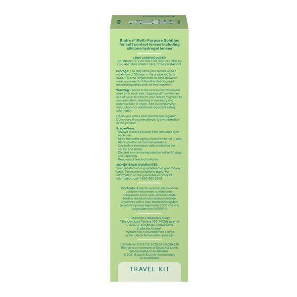 Biotrue Travel Kit, Multi-Purpose Solution with Lens Case, 2 OZ
