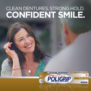 Super Poligrip Denture Adhesive Cream, Zinc-Free, Extra Care