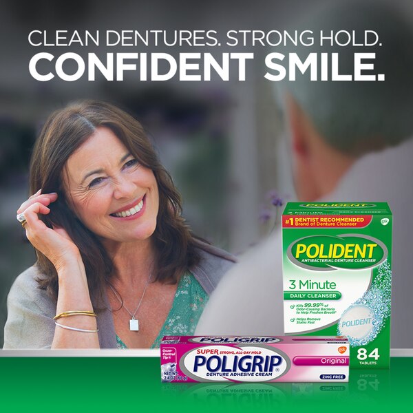 Super Poligrip Denture Adhesive Cream