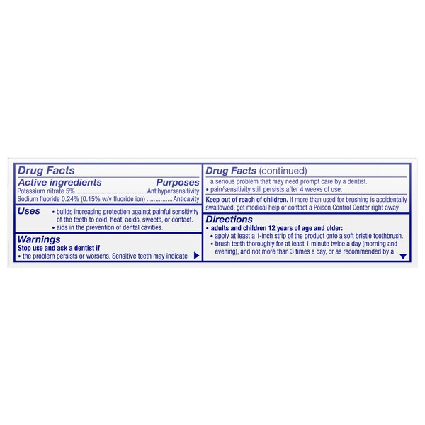 Sensodyne Extra Whitening Sensitive Whitening Toothpaste, 0.8 OZ