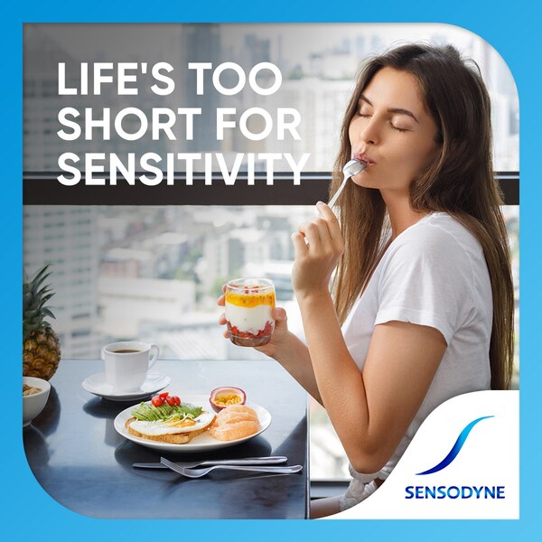Sensodyne Complete Protection Fluoride Toothpaste for Sensitive Teeth, Antigingivitis, and Cavity Protection