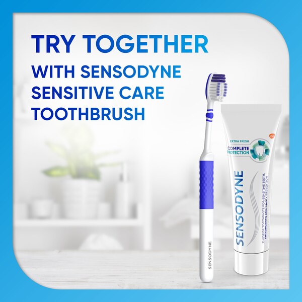 Sensodyne Complete Protection Fluoride Toothpaste for Sensitive Teeth, Antigingivitis, and Cavity Protection