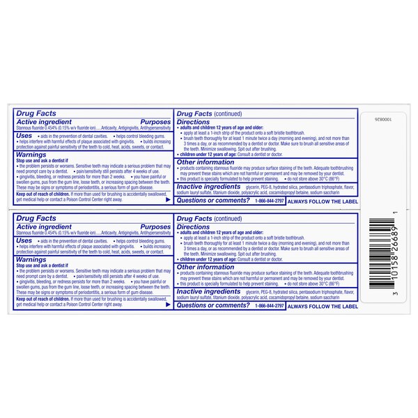 Sensodyne Sensitivity & Gum Whitening Fluoride Toothpaste for Sensitive Teeth, Antigingivitis, and Cavity Protection