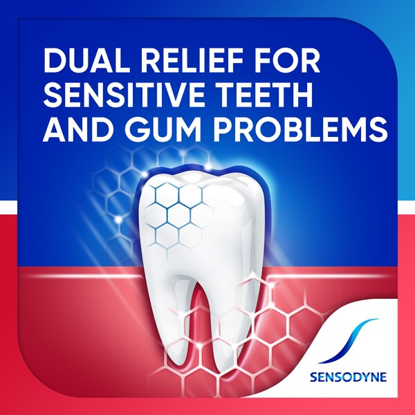Sensodyne Sensitivity & Gum Whitening Fluoride Toothpaste for Sensitive Teeth, Antigingivitis, and Cavity Protection