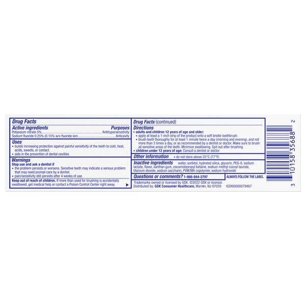 Sensodyne Pronamel Active Shield Whitening Toothpaste for Sensitive Teeth and Cavity Prevention, Builds Enamel Resistance, Cool Mint, 3.4 OZ