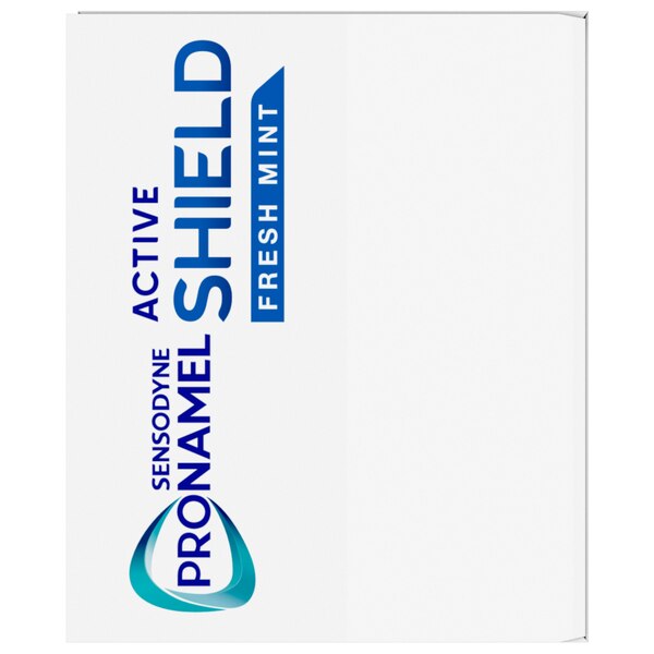 Sensodyne Pronamel Active Shield Toothpaste for Sensitive Teeth and Cavity Prevention, Builds Enamel Resistance, Fresh Mint, 3.4 OZ