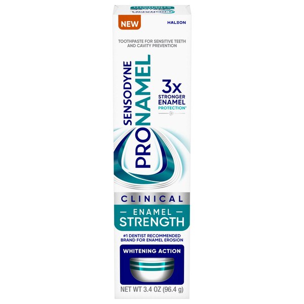 Sensodyne Pronamel Clinical Enamel Strength Toothpaste, Whitening Action, 3.4 OZ