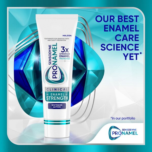 Sensodyne Pronamel Clinical Enamel Strength Toothpaste, Whitening Action, 3.4 OZ