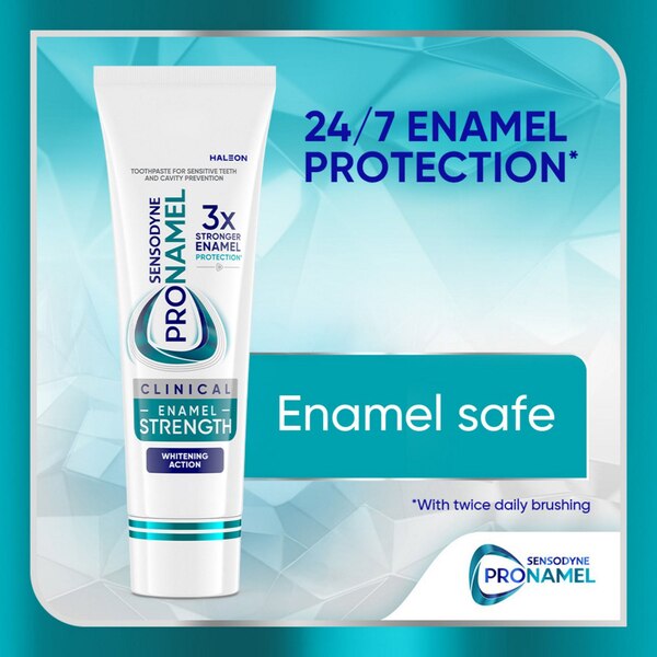 Sensodyne Pronamel Clinical Enamel Strength Toothpaste, Whitening Action, 3.4 OZ