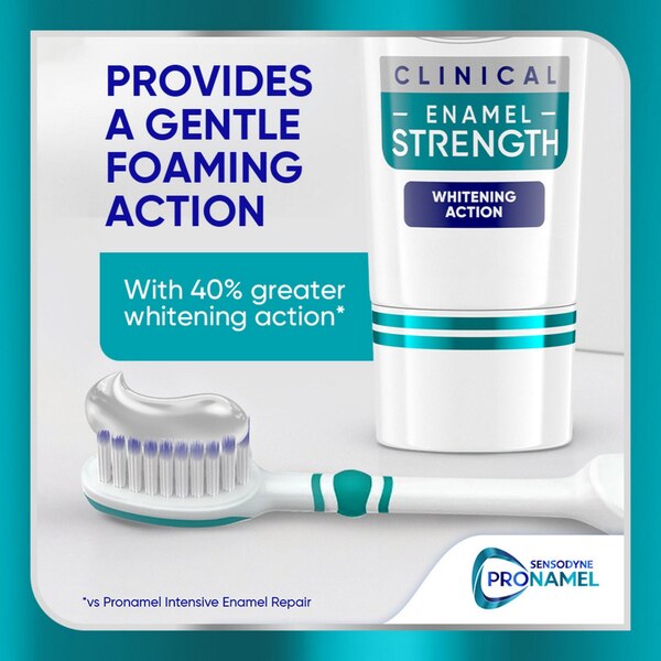 Sensodyne Pronamel Clinical Enamel Strength Toothpaste, Whitening Action, 3.4 OZ