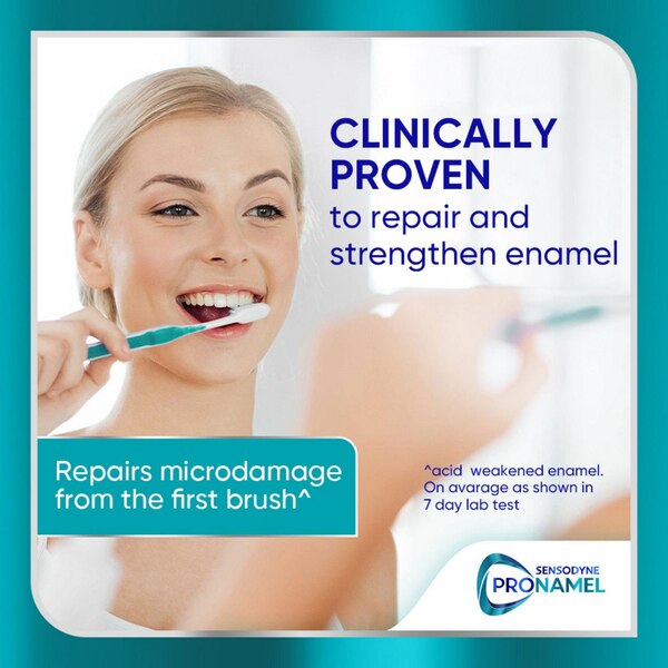 Sensodyne Pronamel Clinical Enamel Strength Toothpaste, Whitening Action, 3.4 OZ